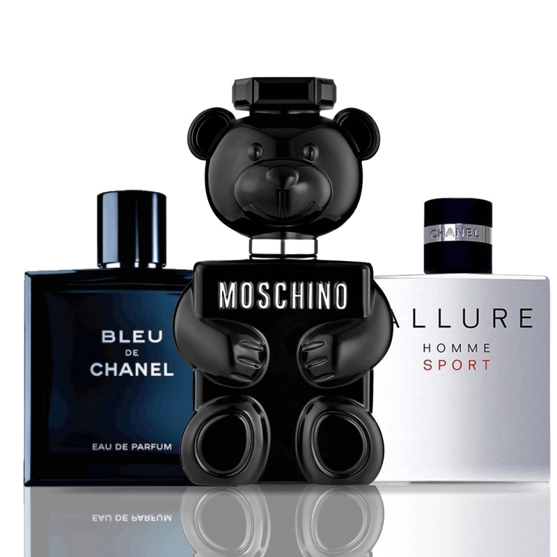 Combo 3 Perfumes - Moschino Toy Boy + Bleu de Chanel + Allure Homme Sport 100ML