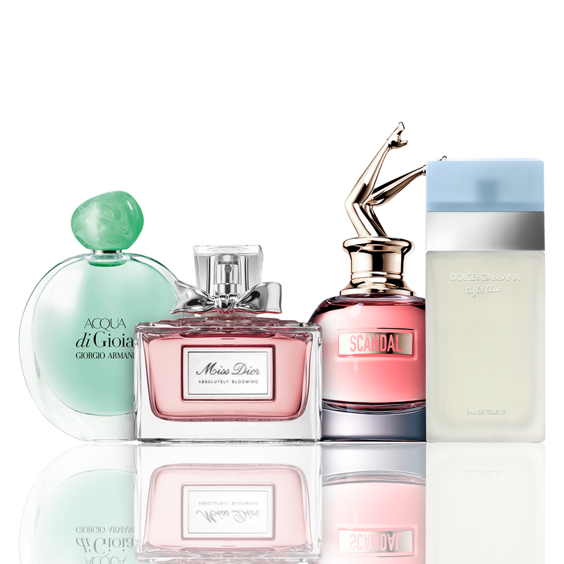 Combo 4 Perfumes - Acqua di Gioia, Light Blue, Scandal, Miss Dior 100ML