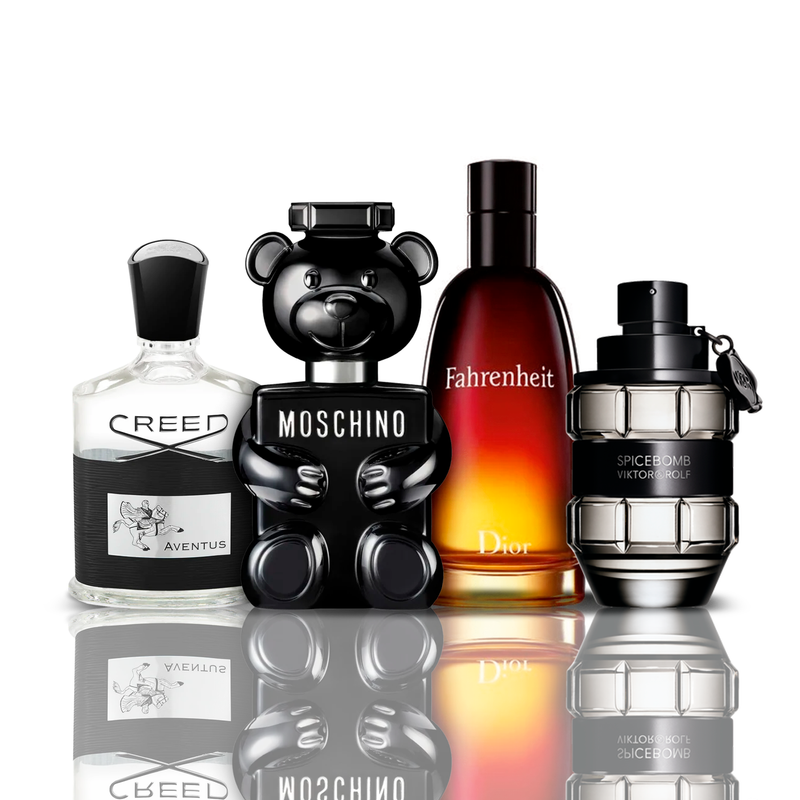 Combo 4 Perfumes - Creed Aventus + Fahrenheit + SpiceBomb + Toy Boy Moschino 100ML