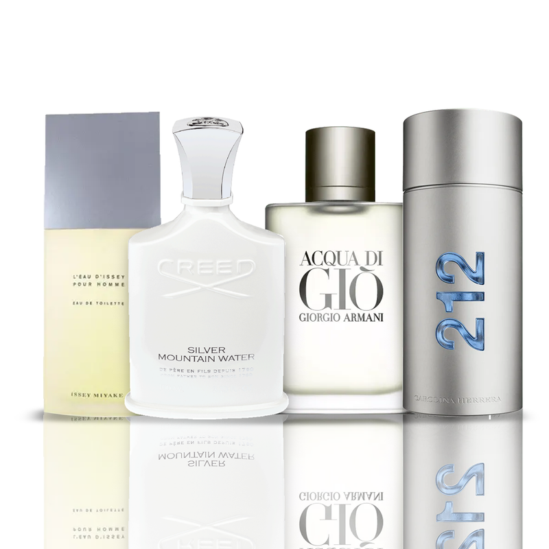 Combo 4 Perfumes - Issie Miyake + Acqua di Gio + Creed Silver + 212 NYC Men 100ML